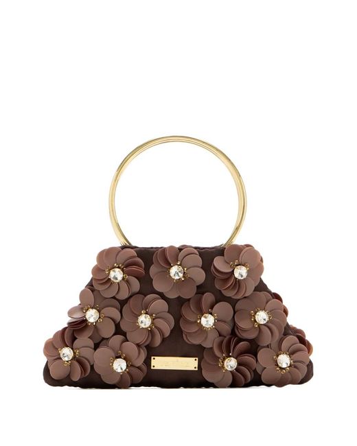 Vanina Brown Eclat De Marguerites Handbag