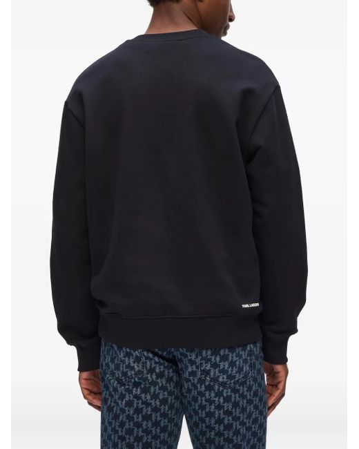 メンズ Karl Lagerfeld モノグラム スウェットシャツ Black