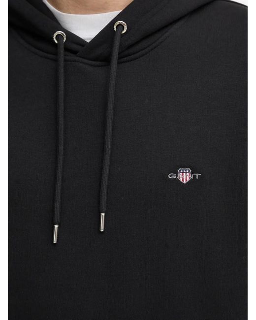 Gant Black Shield Logo Hoodie for men