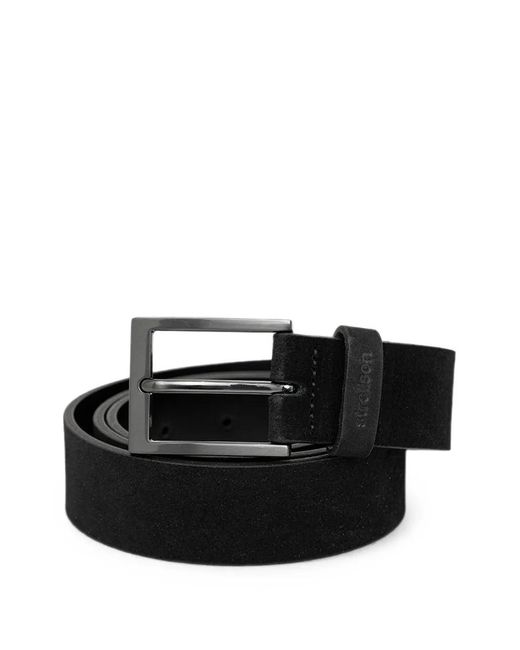 Strellson Black Suede Belt for men