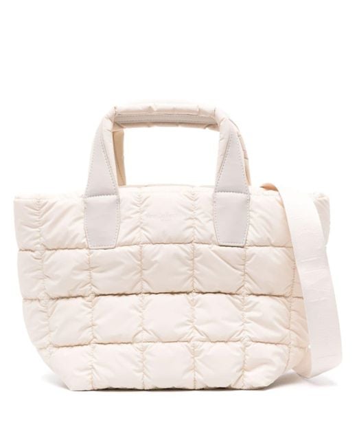 VEE COLLECTIVE Natural Small Porter Quilted Tote Bag