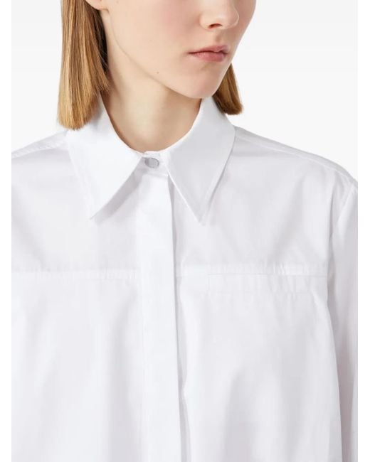 Chemise Zemira À Taille Froncée Max Mara en coloris White