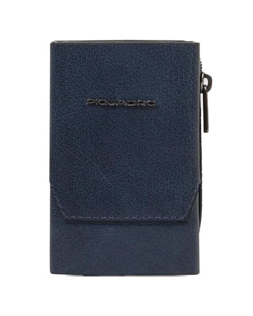 Piquadro Blue Pop-Up Wallet
