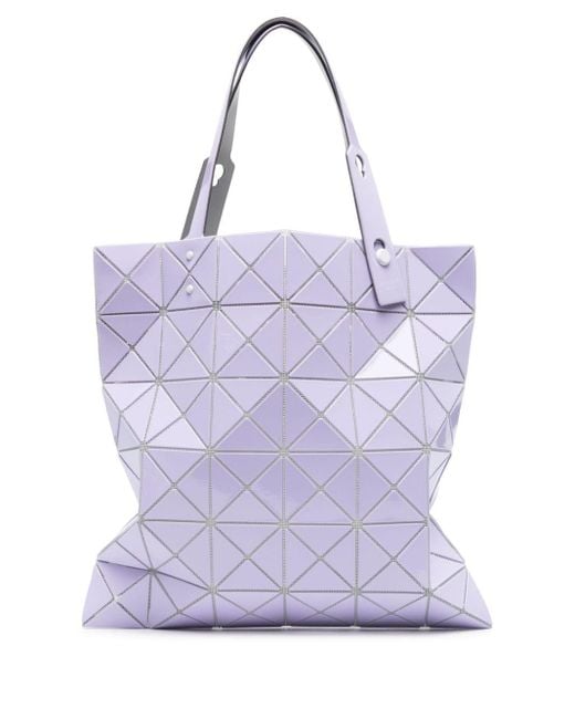Bao Bao Issey Miyake Purple Lucent Gloss Tote Bag