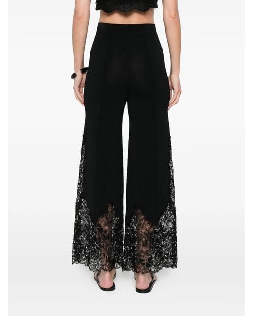 Ermanno Scervino Black Lace Trousers