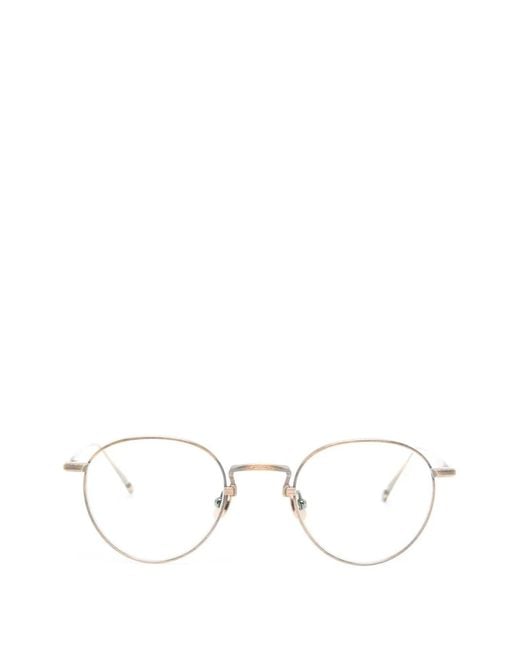 Matsuda White Round-Frame Glasses