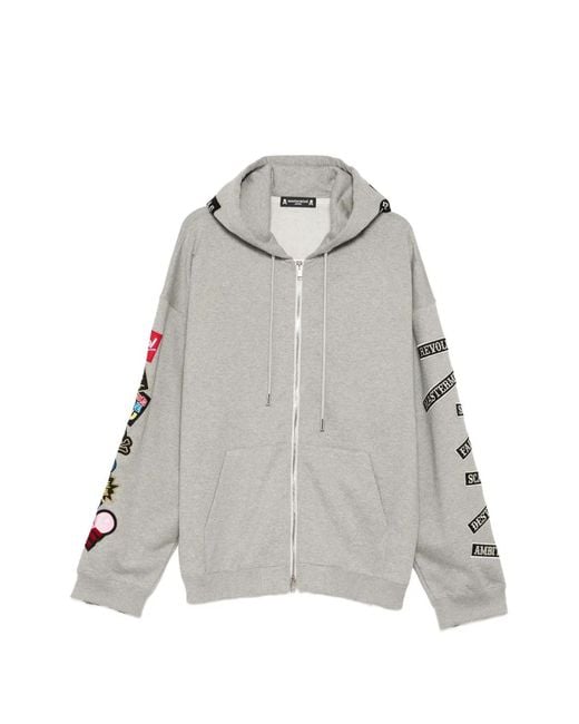Mastermind Japan Hoodie Met Tekst in het Gray voor heren