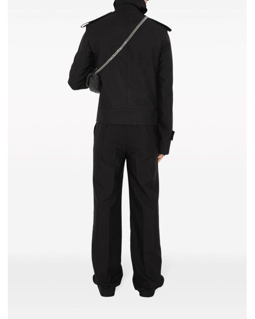 Pantalon de costume en laine mélangée Burberry pour homme en coloris Black