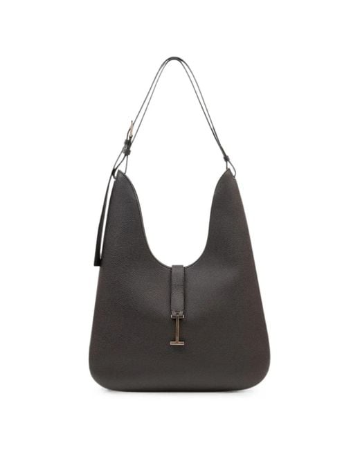 Tom Ford Black Leather Medium Hobo