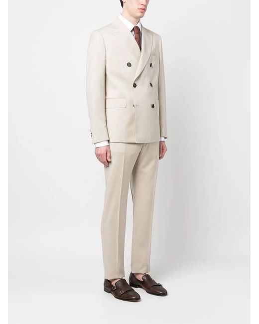 Tonello Natural Double-Breasted Suit for men