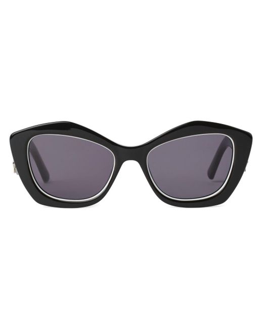 Karl Lagerfeld Brown Sonnenbrille mit geometrischem Gestell