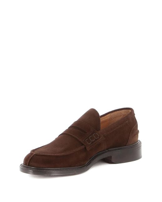 Tricker's Brown Suede Loafers for men