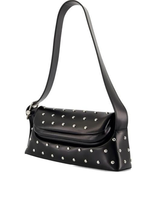OSOI Folder Brot Schoudertas Verfraaid Met Studs in het Black