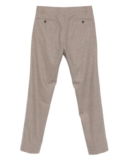 Corneliani Gray Buttoned-Pockets Pants for men