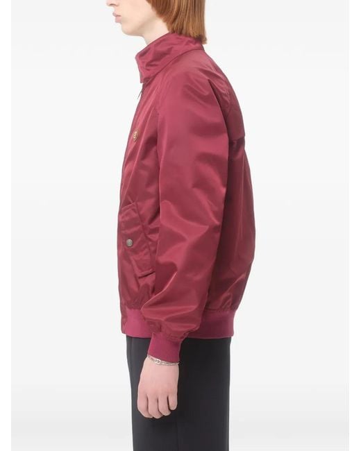 Valentino Garavani Red Zip-Up Bomber Jacket for men