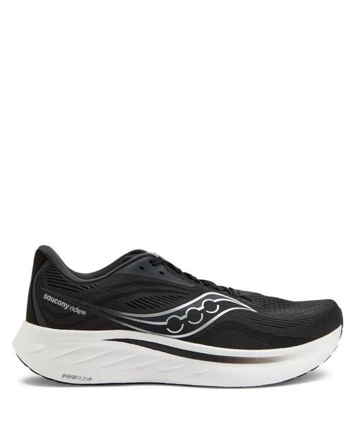 Saucony Black Ride 18 Logo Sneakers for men
