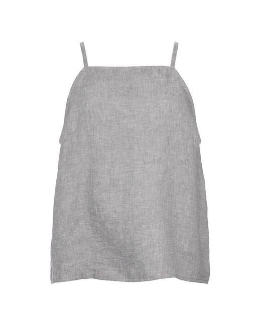 Eres Gray Gentille Square-Neck Top