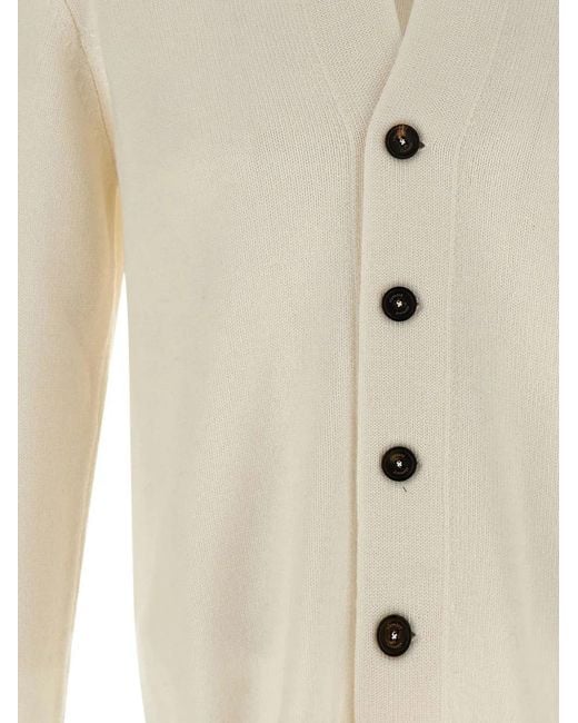 Eleventy White Wool Cardigan for men