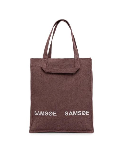 Samsøe & Samsøe Purple Saluca Tote Bag