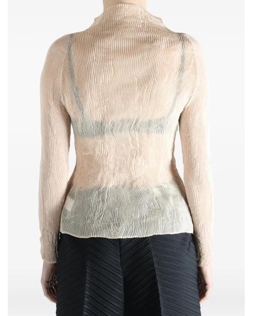 Issey Miyake Multicolor Chiffon Twist 1 Shirt