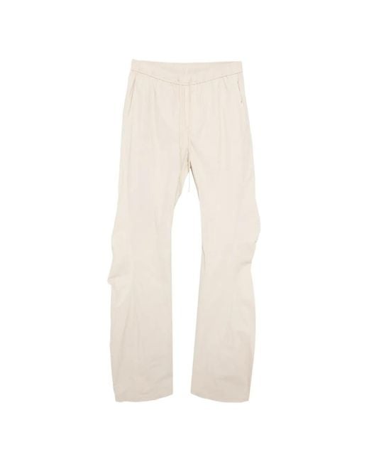 Julius White Drawstring-Waist Panelled Trousers for men