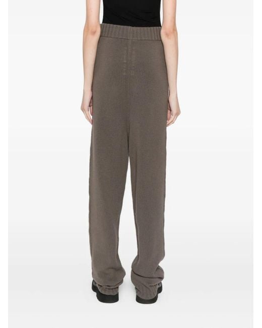 Rick Owens Gray Cashmere Trousers
