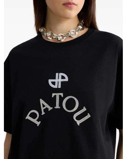 Patou Black Logo Short-Sleeve T-Shirt