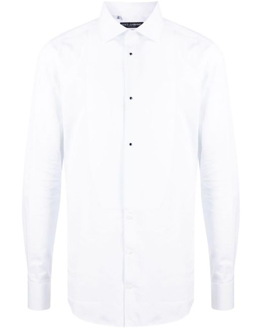 Camisa de manga larga Dolce & Gabbana de hombre de color White