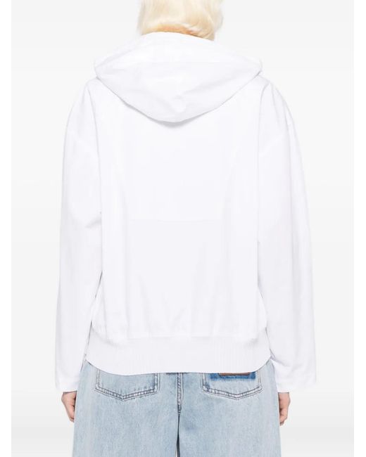 Jacquemus White Haut Trapeze Hoodie