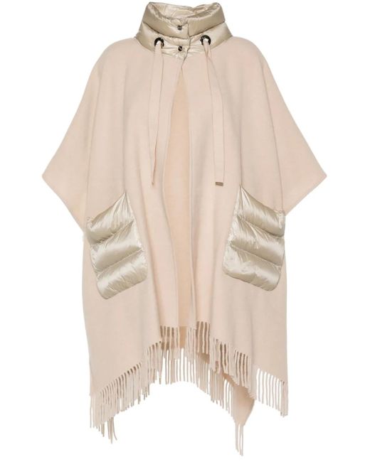 Herno Natural Cape Mit Fransen