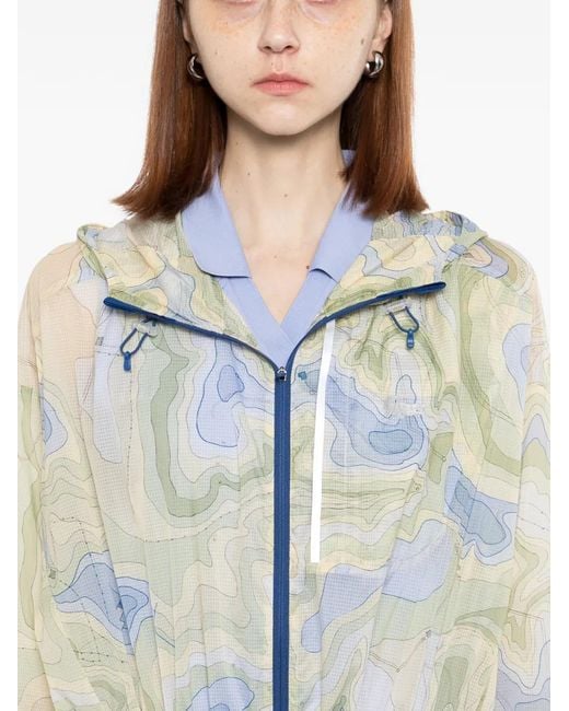 Lacoste White Logo-Print Coat
