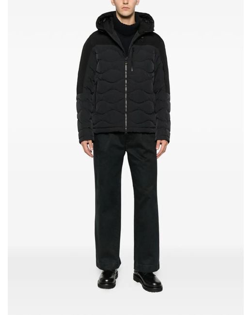 Blauer Black Hooded Quilted Jacket for men
