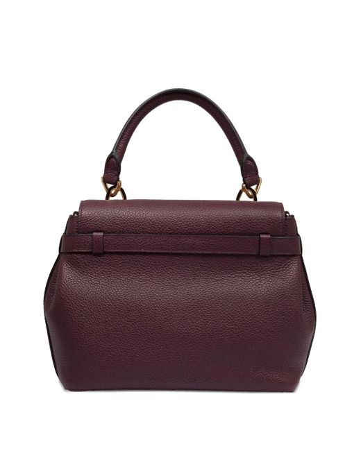 Lancel Purple Small Charlie Tote Bag