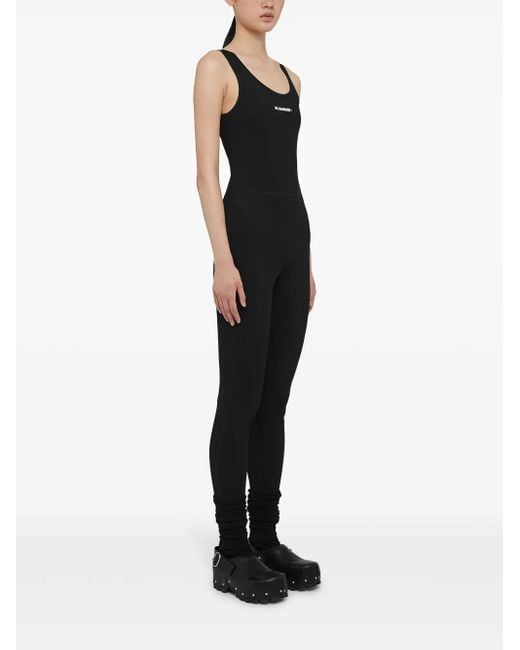 Jil Sander Black Suit With Logo