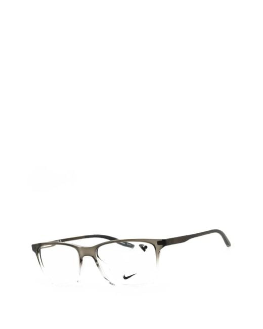 Nike White Rectangle-Frame Glasses
