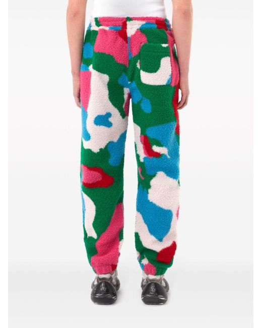 J.W. Anderson Pink Graphic-print Fleece Trousers for men