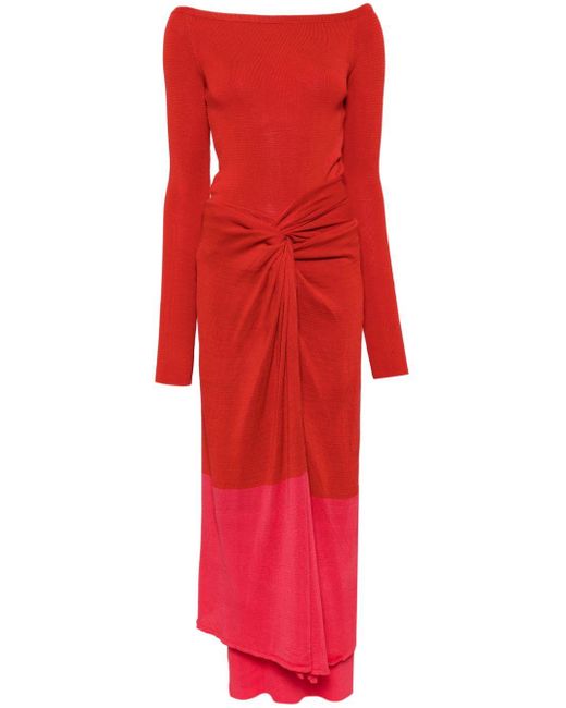 Baobab Collection Red Amar Colour-block Dress