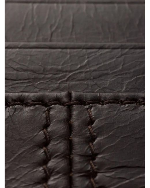 Prada Brown Kartenetui Mit Logo