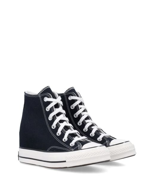 Converse Blue Chuck 70 Wedge Sneakers