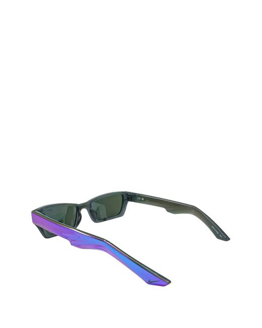 Nike Blue Lucent Boost Rectangle-Frame Sunglasses for men