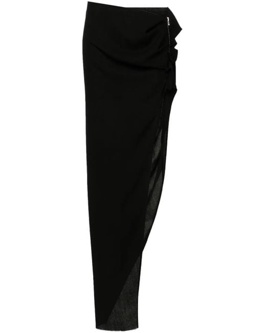 Rick Owens Black Edfu Maxi Skirt