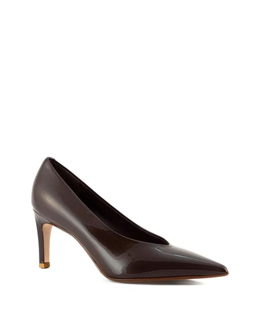 Sergio Levantesi Black 55Mm Leather Pointed-Toe Pumps