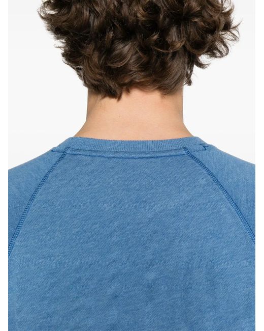Tom Ford Sweater Met Logopatch in het Blue voor heren