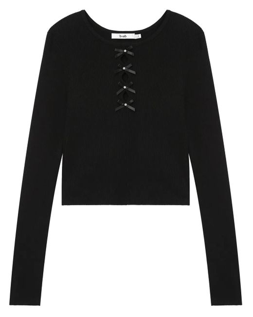 B+ AB カットアウト トップ Black