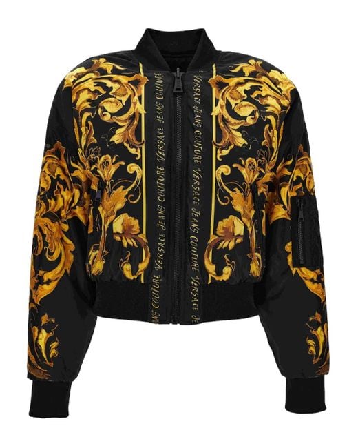 Veste Bomber À Imprimé Baroque Versace Jeans Couture en coloris Black