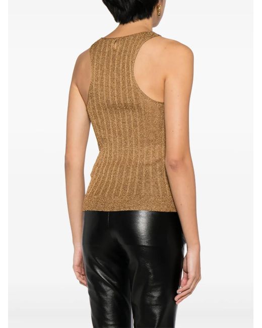 Haut Sans Manches À Effet Métallisé Tom Ford en coloris Natural