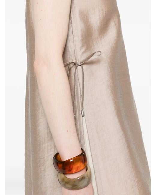 Peserico Natural Robe Sans Manches À Coupe Mi-Longue