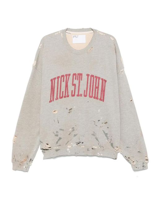 PALY White Nick St John Sweatshirt