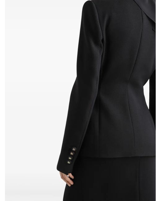 Dolce & Gabbana Black Virgin Wool Blazer