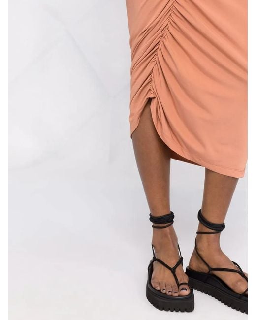 ANDAMANE Multicolor Irina Draped Midi Dress